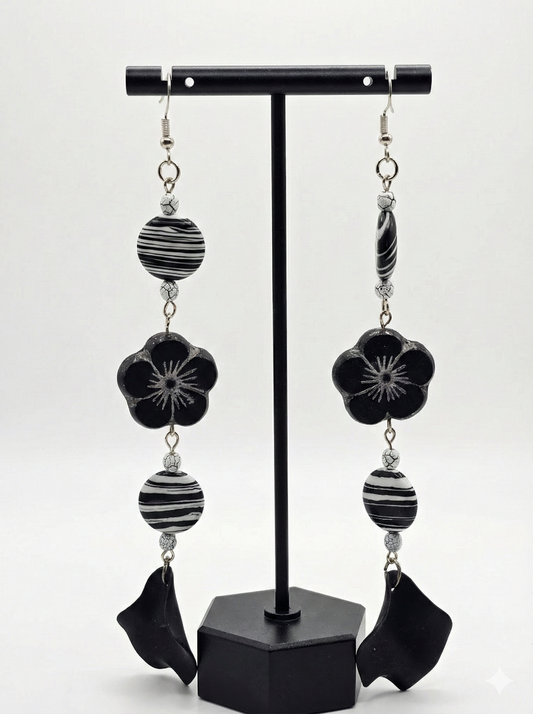 Night Bloom Drop Earrings