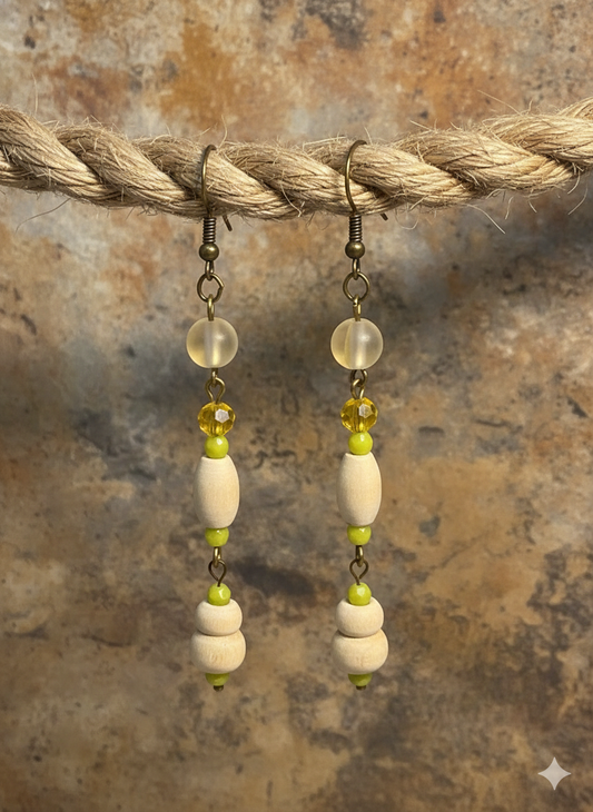 Sand & Citrus Drop Earrings