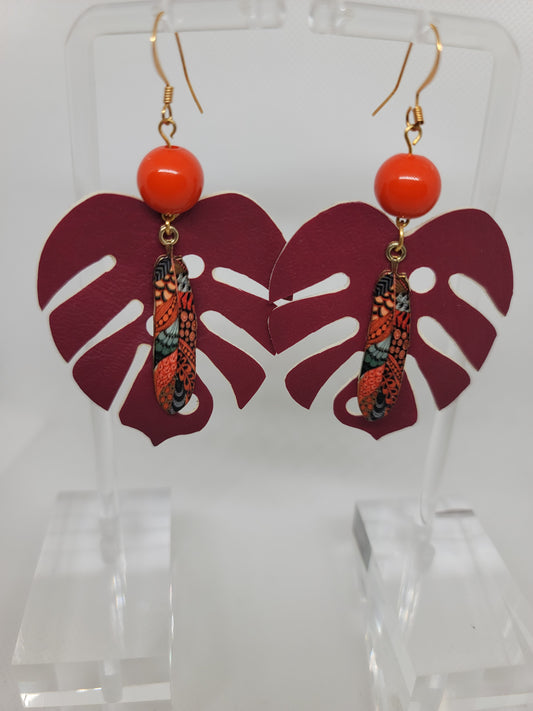 Tribal Bloom Drop Earrings