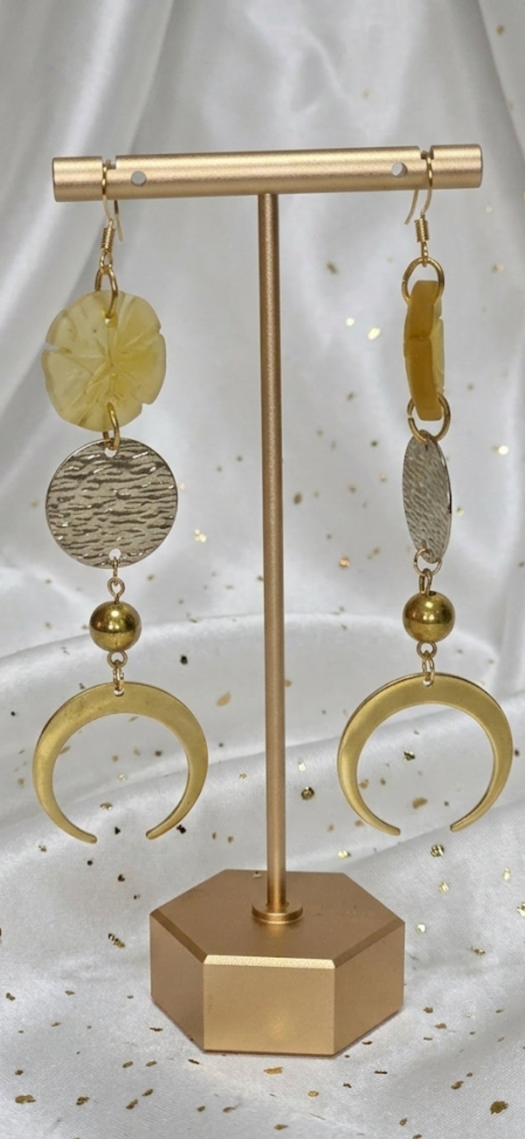 Celestial Duo Drop Earrings