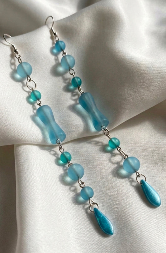 Beach Glass Drop Earrings