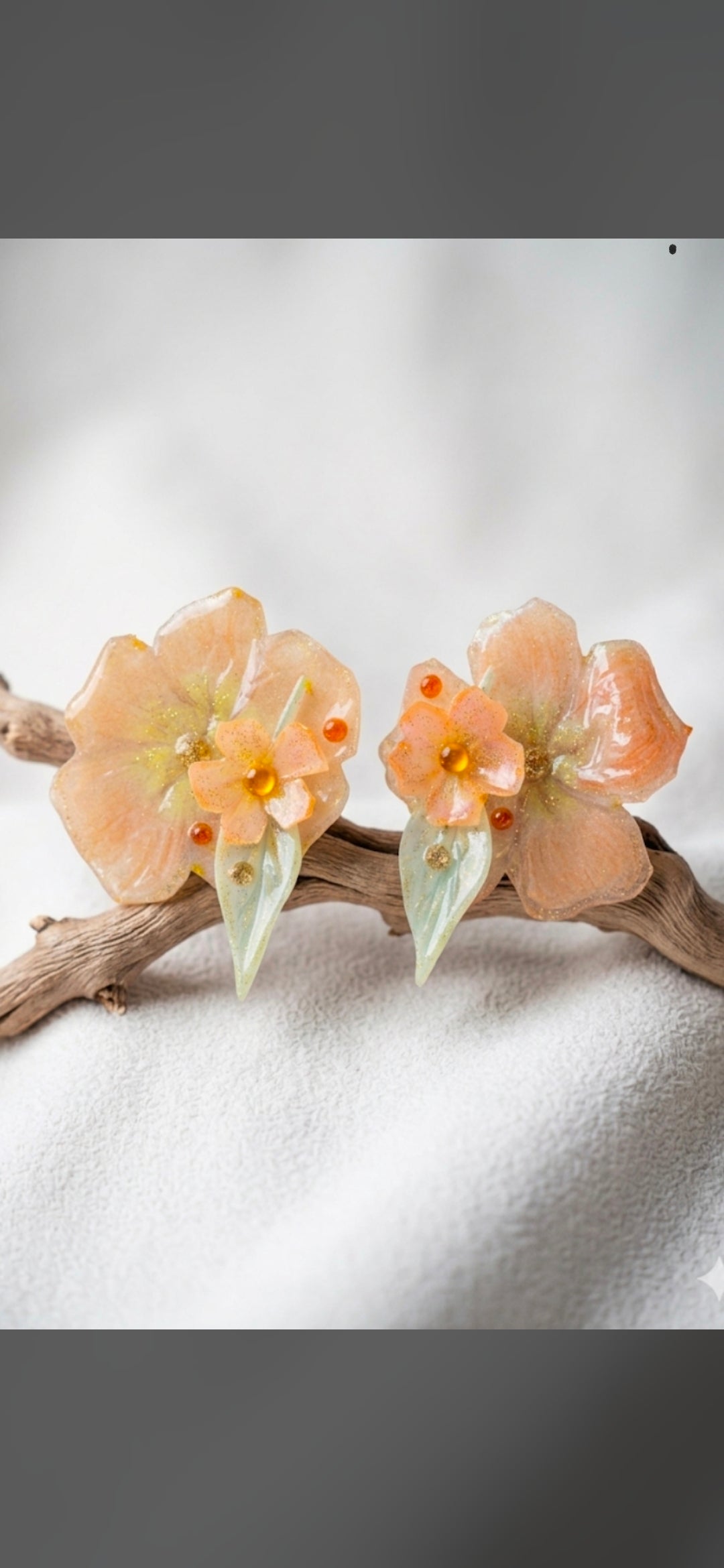 Peach Blossom Garden Earrings